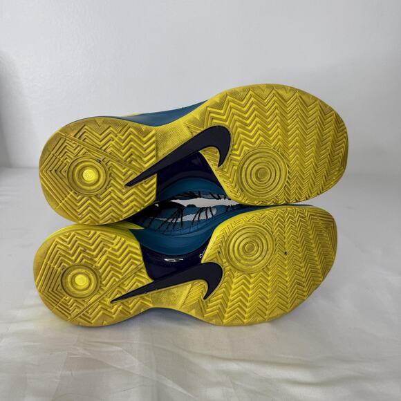 Nike Shoes Mens Size 7 Teal Yellow Hyperdunk Basketball High Top Sneakers - Picture 7 of 7